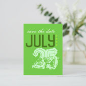 Faire-part Carte postale pour réserver la date (Debout devant)