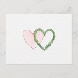 Faire-part Carte postale pour sauvegarder la date ou RSVP ave