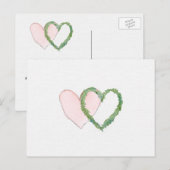 Faire-part Carte postale pour sauvegarder la date ou RSVP ave (Devant / Derrière)