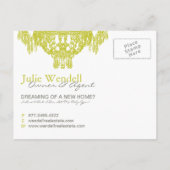 Faire-part Carte postale publicitaire d'agent immobilier (Dos)