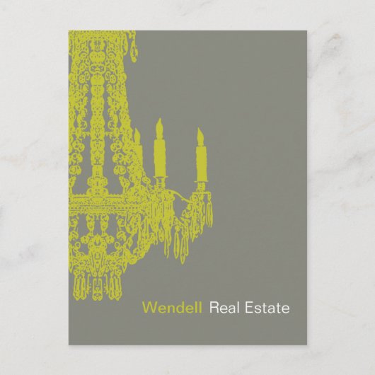 Faire-part Carte postale publicitaire d'agent immobilier (Devant)