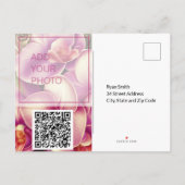 Faire-part Carte postale QR Code pour sauver la date de maria (Dos)