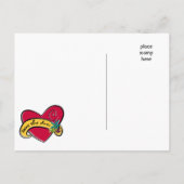 Faire-part Carte postale Rockin' Tattoo "Save the Date" (Dos)