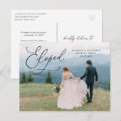 Faire-part Carte postale Romance Eloped (Devant / Derrière)