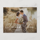 Faire-part Carte postale Romance Merci (Devant)