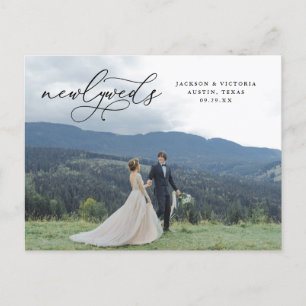 Faire-part Carte postale Romance Newlywes Elopement