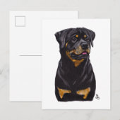 Faire-part Carte postale Rotweiller Doggust 2019 (Devant / Derrière)