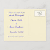 Faire-part Carte postale - Sauvegarder la date (Dos)