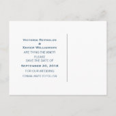 Faire-part Carte postale « Save the Date » avec des cercles m (Dos)