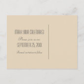 Faire-part Carte postale "Save the Date" avec une bordure de  (Dos)