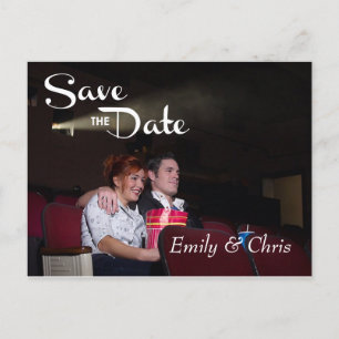 Faire-part Carte postale "Save the Date" écriture élégante
