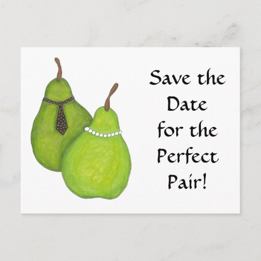 Faire-part Carte postale Save the Date Perfect Pair (Devant)