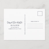 Faire-part Carte postale "Save the Date" pour un mariage sur  (Dos)