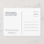 Faire-part Carte postale "Save the Date" pour un mariage sur  (Dos)