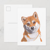 Faire-part Carte postale Shibainu 2019 (Devant / Derrière)