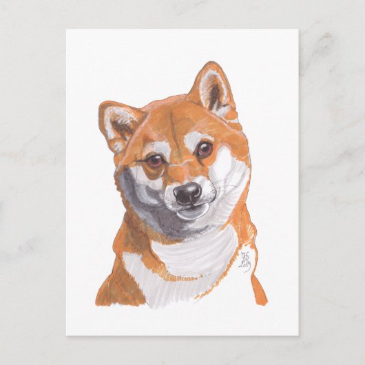 Faire-part Carte postale Shibainu 2019 (Devant)