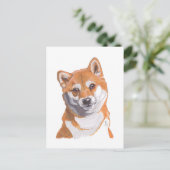 Faire-part Carte postale Shibainu 2019 (Debout devant)