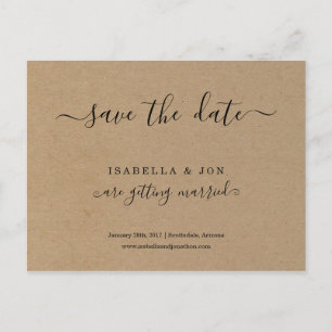 Faire-part Carte postale simple et classique pour annoncer la