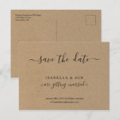 Faire-part Carte postale simple et classique pour annoncer la (Devant / Derrière)