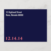 Faire-part Carte postale simple et moderne pour annoncer une  (Dos)