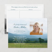 Faire-part Carte postale Smoky Mountains Memorial (Devant / Derrière)