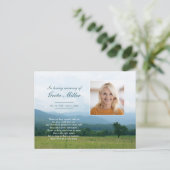 Faire-part Carte postale Smoky Mountains Memorial (Debout devant)