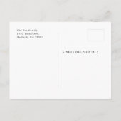 Faire-part Carte postale Taco Photo Merci (Dos)