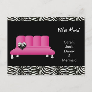 Faire-part carte postale tendance nous avons déménagé