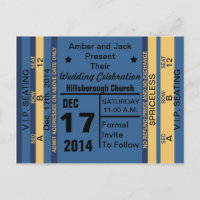 Carte postale Ticket To Fun Save The Date