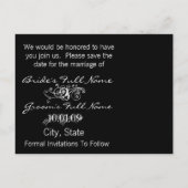 Faire-part Carte postale tournée jour J lys Cala (Dos)