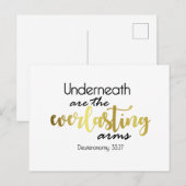 Faire-part Carte postale Underneath Are The Everlasting Arms (Devant / Derrière)