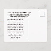 Faire-part Carte postale Unité de travail d'équipe communauta (Dos)