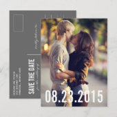 FAIRE-PART CARTE POSTALE VERTICALE DE SAUVEGARDE DE TYPOGRAPH (Devant / Derrière)