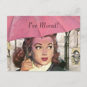 Faire-part Carte postale Vintage Nouveau travail à domicile J