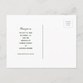 Faire-part Carte postale *Waverly Place* Enregistrez la date (Dos)