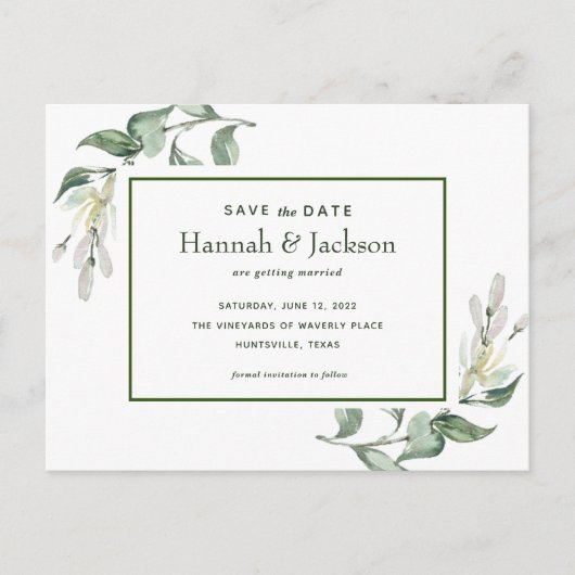 Faire-part Carte postale *Waverly Place* Enregistrez la date (Devant)