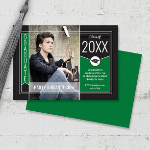 Faire-part Carton d'invitation de remise de diplôme avec phot