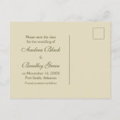 Faire-part Cascade Enregistrer la date Carte postale (Dos)