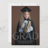 Faire-part Catégorie de photo GRAD Faded personnalisable (Devant)