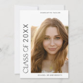 Faire-part Catégorie minimale de Fete moderne de 2025 Diplôme (Devant)