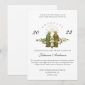 Faire-part catholique de la Sainte Famille (Devant / Derrière)