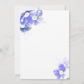 Faire-part Célébration de la vie Forget-Me-Not (Dos)