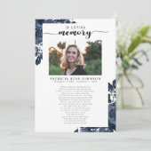 Faire-part Célébration de la vie Funeral Poem Card (Debout devant)