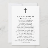 Faire-part Célébration de la vie Photo Funeral Memorial Card (Dos)