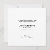 Faire-part Célébrer le collage photo Graduate Hommes de grade (Dos)