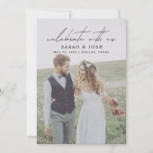 Faire-part Célébrez Avec Nous 2 Photo Réception De Mariage (Devant)