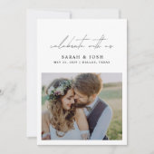 Faire-part Célébrez avec nous 2 Réception de mariage photo (Devant)