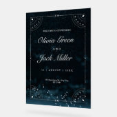 Faire-part céleste de mariage Nuit étoilée (Angle)