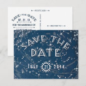 Faire-part Céleste enregistrer la date carte postale (Devant / Derrière)