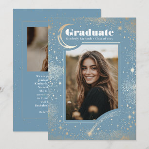 Faire-part Celestial Modern Graduate Photo Graduate